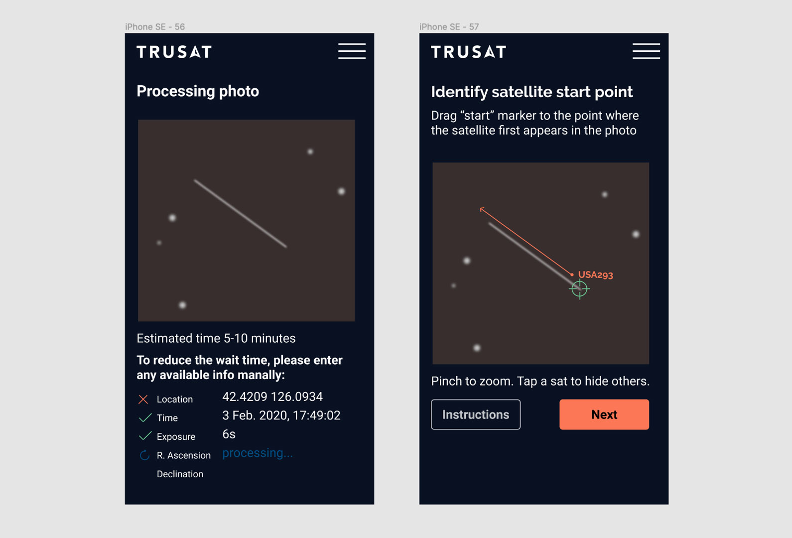 wireframes for image processing queue